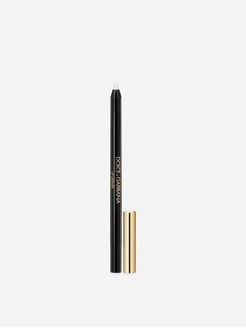 Dolce & Gabbana White Lip Liner Pencil with Black Barrel and Gold Cap
